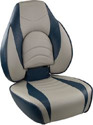 Picture of Springfield Marine 10416311 Fish Pro High Back Boat Seat Blue/Gray