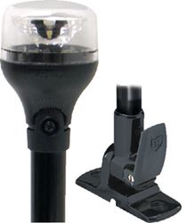 Picture of Attwood Marine 5558-P12A7 LightArmor Fold-Down All-Around Navigation Light 12 Inch Black