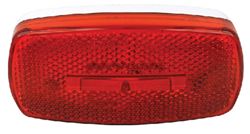 Picture of Fultyme RV 1107 FulTyme RV Marker/Clearance Light With Reflex, Red Lens, White Base