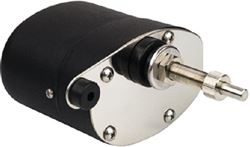 Picture of Sea-Dog Line 412328B3 SeaDog Stamped Powder Coated Steel & Stainless Standard 12V Wiper Motor | 2-1/2" Shaft | Black Finish
