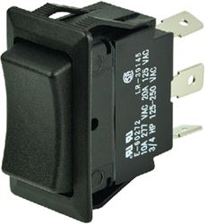 Picture of BEP Marine 1001711 BEP 1001711 Rocker Switch, (On)-Off-(On), SPDT, 1/4" Blade Terminals
