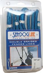 Picture of Sea-Dog Line 302106006WH-1 Fender Line 1/4" x 6' White Pair Double Braided Nylon