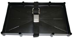 Picture of T-H Marine NBH27SSCDP Battery Holder Tray with Stainless Steel Strap for Group 27 Batteries