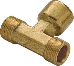 Picture of Teleflex HF5533 Hydraulic Tee Fitting 3/8" Tube Brass 3-Pack