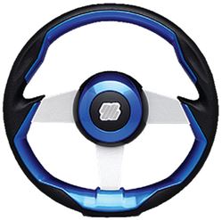 Picture of Uflex GRIMANIBLS Grimani Steering Wheel Blue with Silver Spokes