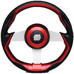 Picture of Uflex GRIMANIRS Grimani Marine Steering Wheel Red with Silver Spokes