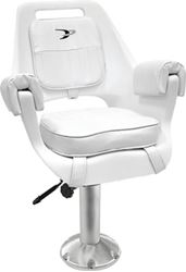 Picture of Wise Seating 8WD007710 Deluxe Pilot Chair with Padded Armrests White