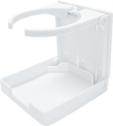 Picture of Camco 44040 Adjustable Drink Holder - White Universal Mount