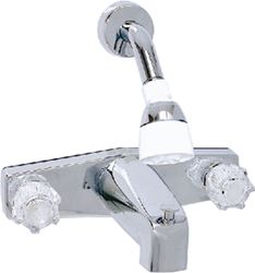 Picture of Valterra PF214349 Two-Handle 8" Tub Shower Diverter Faucet Kit Chrome