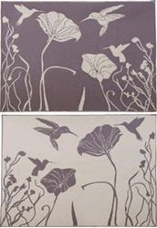 Picture of Ming's Mark HM8117 Reversible Patio Mat 8x11 Hummingbird Brown/Beige