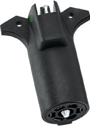 Picture of Wesbar 20141 7-Way to 5-Way Flat Pin Trailer Adapter with LED Lamp Out Bypass