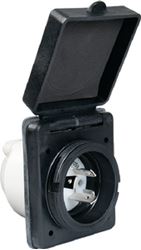 Picture of ParkPower by Marinco 301ELRVBLK 30A RV Power Inlet Black