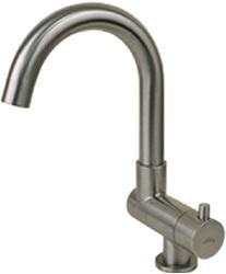 Picture of Scandvik 74125 J-Spout Folding Swivel Cold Water Tap Stainless Steel