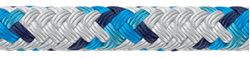 Picture of Samson 435026805030 XLS3 Yacht Braid Rope 13/32" x 500' White with Blue Tracer