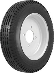 Picture of Loadstar Tires 30560 Loadstar Bias Tire and Wheel (Rim) Assembly K353 480-12 5 Hole 4 Ply, White, Conventional