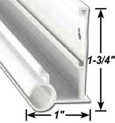 Picture of AP 021563018 RV Gutter Awning Rail 8 Foot Polar White Aluminum