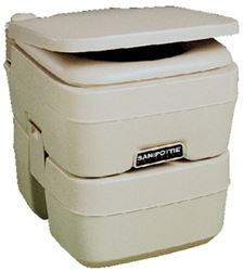 Picture of Sealand 9108554394 Dometic 5.0 Gallon SaniPottie 965MSD Portable Toilet with MSD Fittings