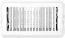 Picture of RV Designer H873 Metal Vent Register with Damper 4x8 Inch White