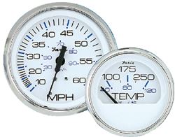 Picture of Faria Instruments F33863 Chesapeake White Tachometer with Hourmeter 0-6000 RPM Gas Inboard