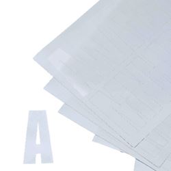 Picture of Seachoice 77121 Marine Letter and Number Kit 148-Piece White