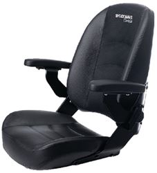 Picture of Shock Wave SW04920HD Commander Heavy Duty Marine Seat with Folding Armrests Black
