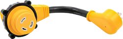 Picture of Camco 55636 PowerGrip 15A to 30A RV Adapter 12-Inch Dogbone 90-Degree Locking