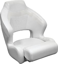 Picture of Wise Seating 3338784 Baja XL Bucket Seat with Flip Up Bolster, Bright White