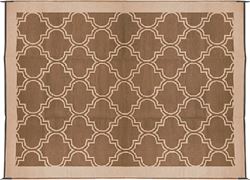 Picture of Camco 42877 Outdoor Mat - 6ft X 9ft Lattice, Brown/tan (e/f)