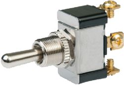 Picture of BEP Marine 1002025 BEP 1002025 Chrome Plated Toggle Switch, Off-On, SPST, #6–32 Screw Terminals