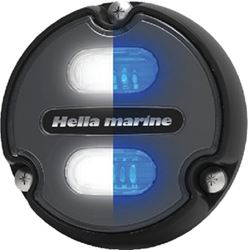 Picture of Hella 016145-001 Apelo A1 Underwater LED Light White/Blue Charcoal Lens