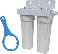 Picture of Valterra A011139 Dual Stage RV Water Filter System 10 Micron Sediment Carbon Block