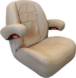 Picture of Springfield Marine 104218001 Springfield 104218001 Pontoon Helm Fixed Chair, Cream