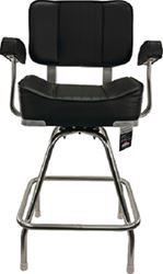 Picture of Springfield Marine 1020009 Deluxe Captain's Seat with Stand Black