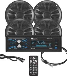 Picture of Boss Audio Systems MCBK634B64 Bluetooth Marine Receiver Package with 6.5" Speakers