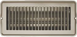Picture of RV Designer H874 Floor Register Vent with Damper 4" x 10" Tan Metal