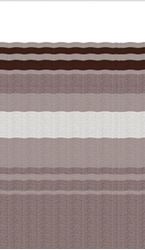 Picture of Powerwinch JU148A00 13'2" One-Piece RV Awning Fabric White with Dune Stripes