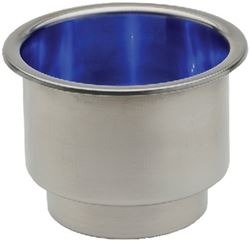 Picture of Attwood Marine 11786B-7 LED Stainless Steel Drink Holder with Blue LEDs