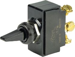 Picture of BEP Marine 1001903 BEP 1001903 Plastic Handle Toggle Switch, On-Off-On, SPDT, #6–32 Screw Terminals