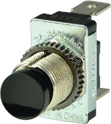 Picture of BEP Marine 1001402 BEP 1001402 Momentary Contact Switch Off–(On), Black