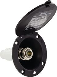 Picture of Valterra PF147006 RV Spray Port with Quick Connect Valve - Black