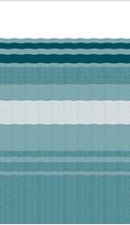 Picture of Powerwinch JU208C00 One-Piece RV Awning Fabric 19'2" White with Dune Stripes