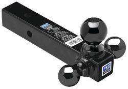 Picture of Wesbar 80425 Tri-Ball Ball Mount 2"sq Black