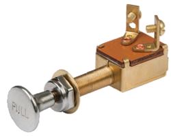 Picture of BEP Marine 1001308 BEP 1001308 Push-Pull Switch, Off–(On)
