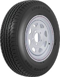 Picture of Loadstar Tires 32202 Radial Tire and Wheel Assembly ST215/75R-14 5 Lug C Load Range White Spoke