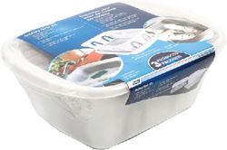 Picture of Camco 43517 3-Piece RV and Marine Sink Kit with Dish Drainer, White