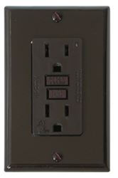 Picture of Diamond Group DG15BVP Gfi Receptacle W/ Lt Brwn