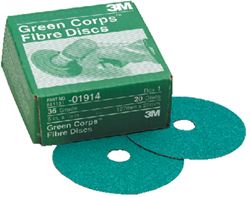 Picture of 3M 36507 Green Corps Fibre Disc 5" x 7/8" 40 Grit (20-Pack)