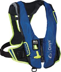 Picture of Full Throttle 13280050000421 Onyx Impulse 33 Auto/Manual Inflatable Life Jacket Blue