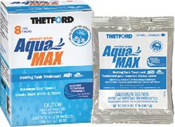 Picture of Thetford 96633 Aquamax Holding Tank Treatment 8-Pack Dry Packets Spring Showers