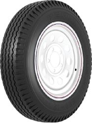 Picture of Loadstar Tires 30831 K353 Bias Tire and Wheel Assembly 530-12 5 Lug 6 Ply White with Stripe